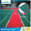 Buy direct from china factory environment protected outdoor pp with interlocking badminton flooring factory